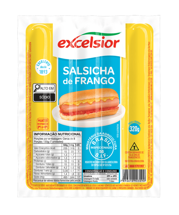 Salsicha Frango 320g