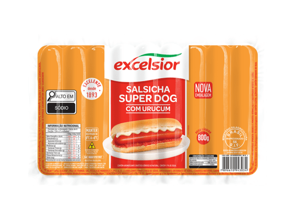 Salsicha Superdog Urucum 800g