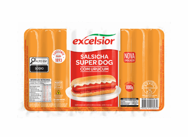 Salsicha Superdog Urucum 800g