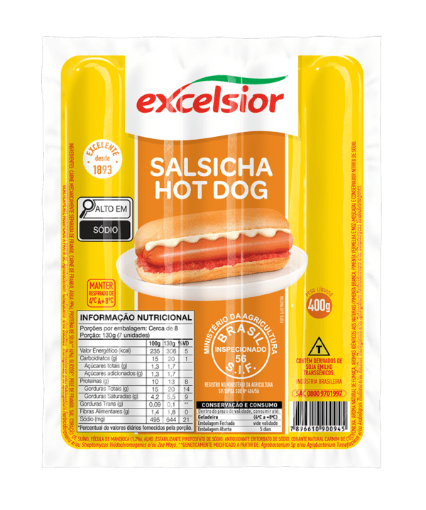 Salsicha Hot Dog 400g