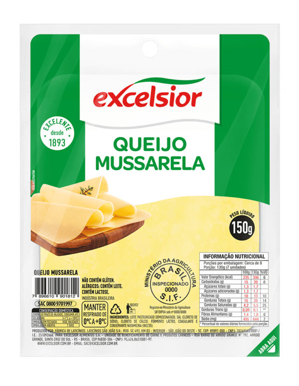 Queijo Mussarela 150g