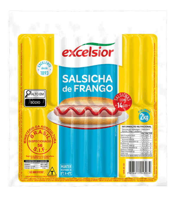 Salsicha Frango 2kg