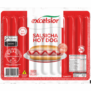 Salsicha Hot Dog 2kg 19cm