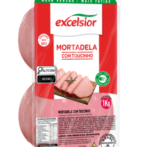 Mortadela com Toucinho Fatiada 1kg