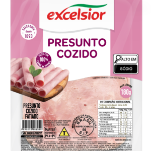 Presunto Cozido Fatiado 180g