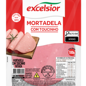 Mortadela com Toucinho Fatiada 180g