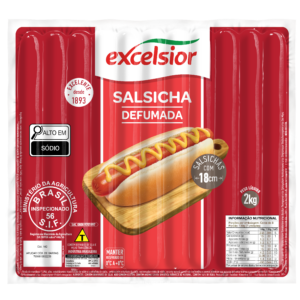 Salsicha Defumada 2kg 18cm