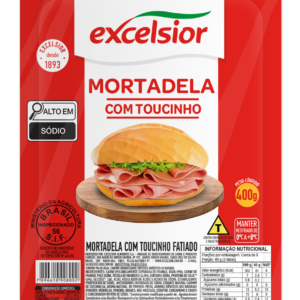 Mortadela com Toucinho Fatiada 400g